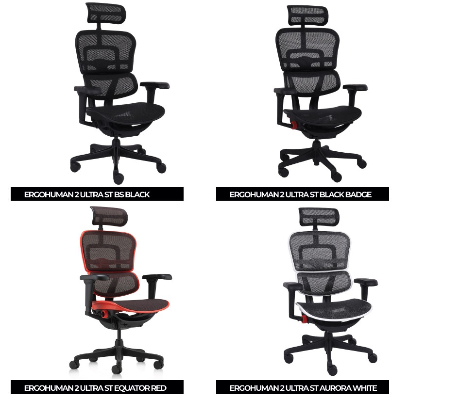Ergohuman 2 Ultra ST - varianty
