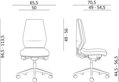 pracovná stolička 1870 SYN MOTION ALU Antistatic ESD