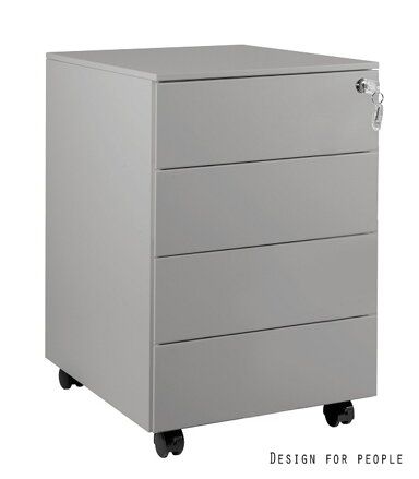 kovový kontajner XD-040-4 sivý