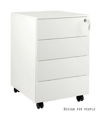 kovový kontajnér XD-040-4 biely