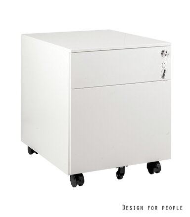 nízky kontajnér XD-041-2 biely