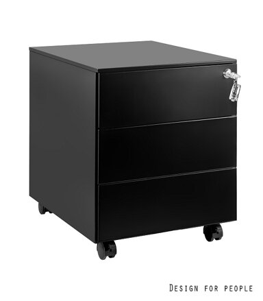 nízky kontajner XD-041-3 čierny