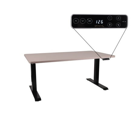 elektricky polohovateľný stôl Alto 101 Black
