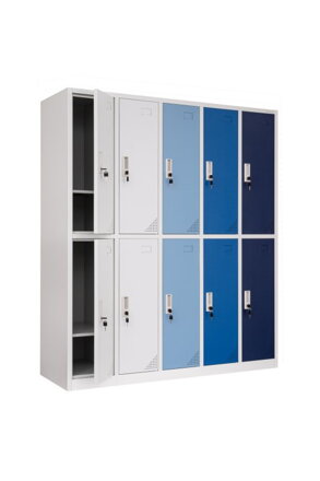 šatňová skriňa Oxford Blue, 10 dverová