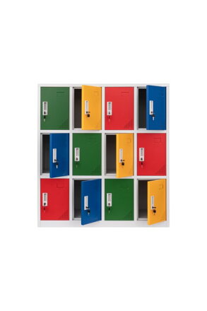 šatníková skriňa pre materské školy Rio Color, 12 dielna