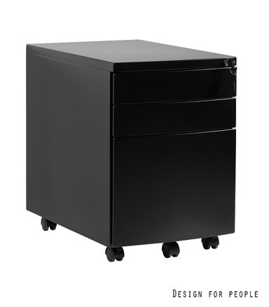 kovový kontajner RP-01 čierny