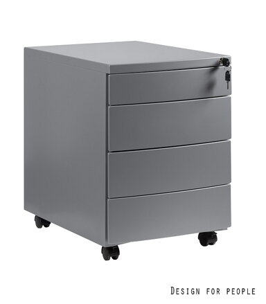 kovový kontajner RP-04 sivý
