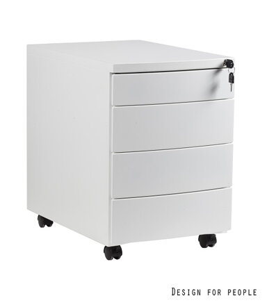 kovový kontajnér RP-04 biely